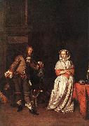 Gabriel Metsu The Hunter and a Woman Sweden oil painting artist